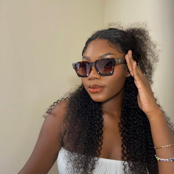 Unisex Sunglasses 100% UV400 Protection Rectangle TR90 Y2K Outdoor Fashion - Picture 2 of 9